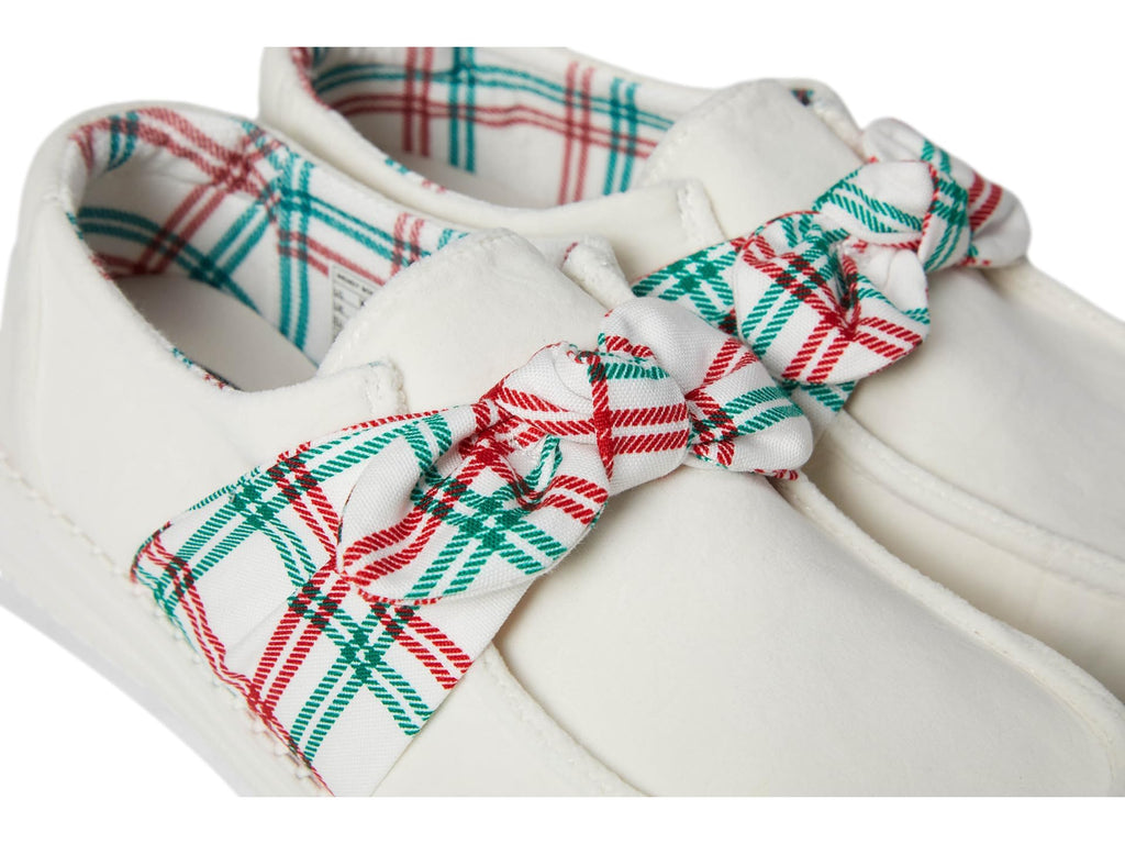 HEYDUDE Women's Wendy Bow Tartan Plaid Loafer