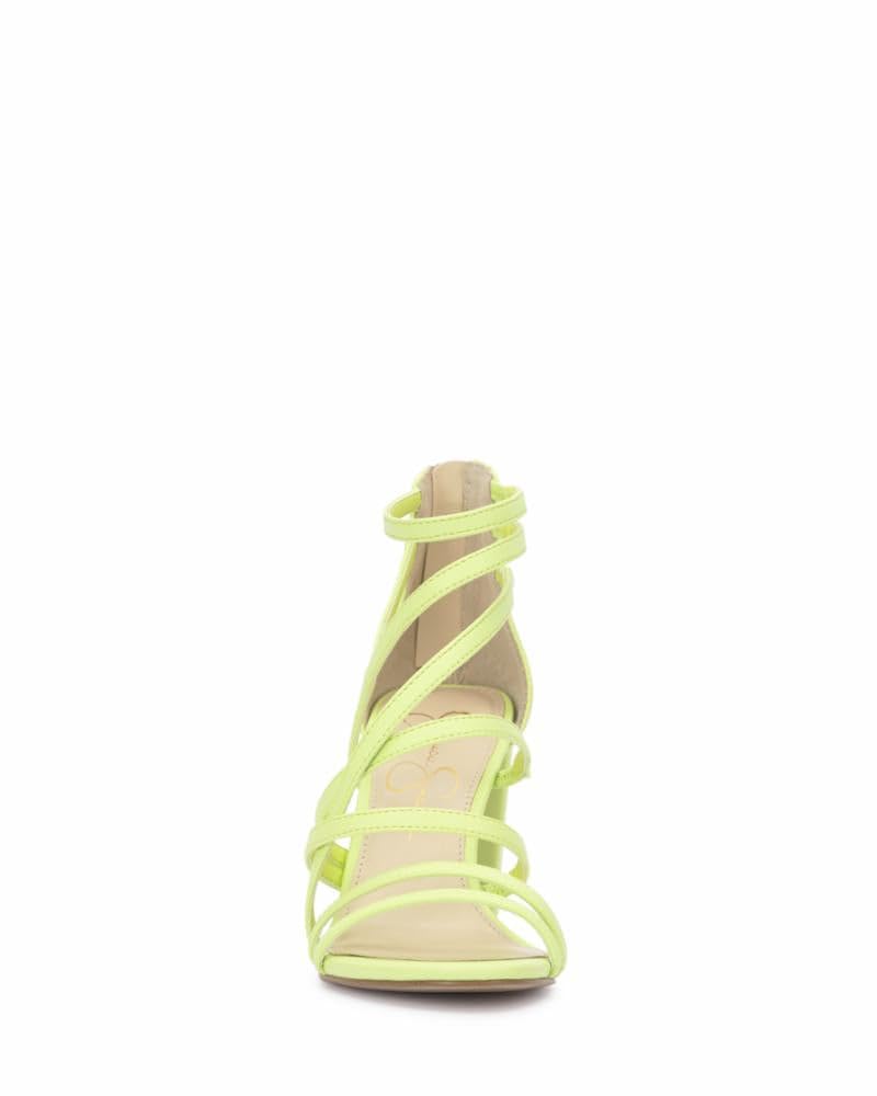 Jessica Simpson Stassey Women's Caged Faux Leather Back Zip Dress Sandals