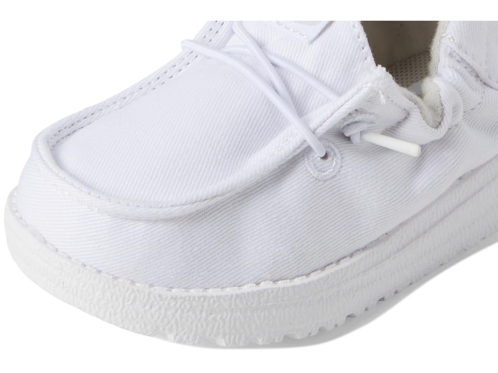 HEYDUDE Unisex, Lil Dudes (Infant/Toddler), White, 4, Medium