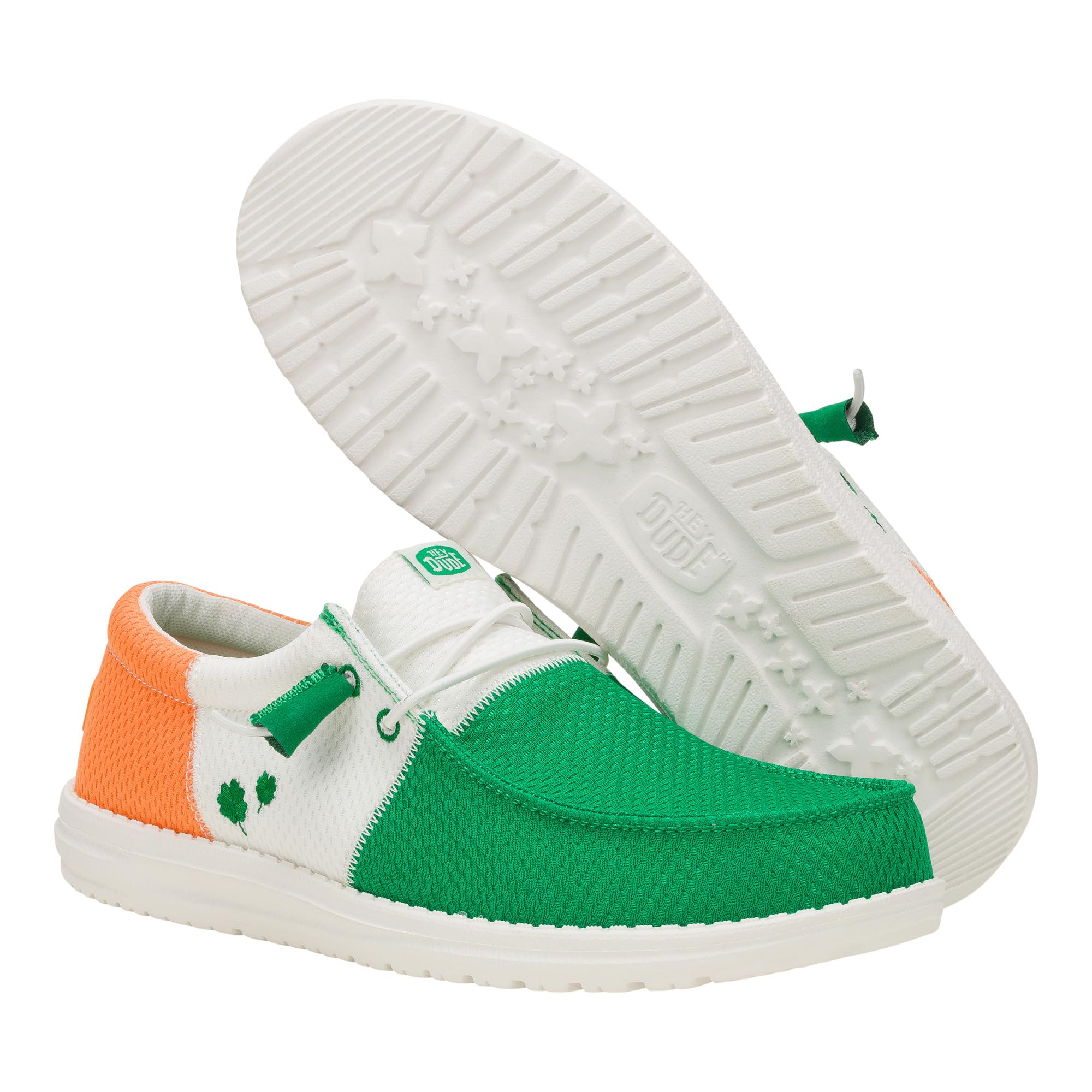 HEYDUDE Wally Tri Irish Flag, Men’s Shoes, Men's Slip-on Loafers, Comfortable & Light-Weight