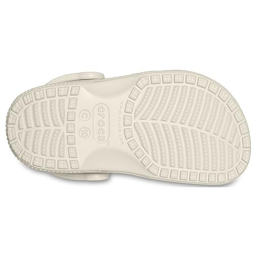 Crocs Kids Classic Clog (Toddler) - Clogs for Kids - Synthetic Upper - Ventilation Holes - Round Toe Bone 7 Toddler M