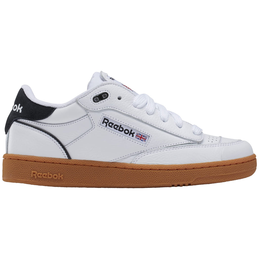 Reebok Unisex Club C Bulc Shoes, White/Black/Gum, 11