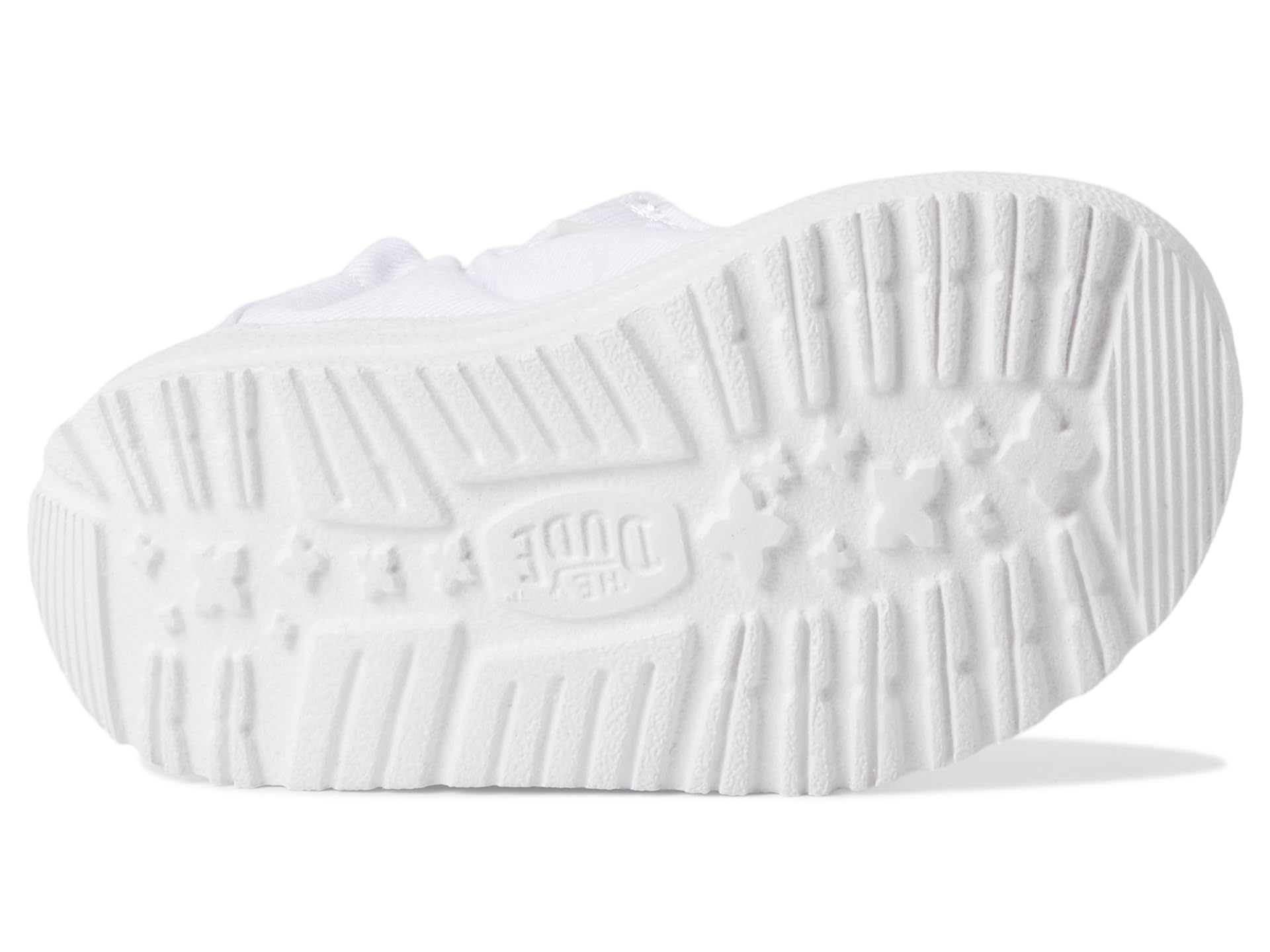 HEYDUDE Unisex, Lil Dudes (Infant/Toddler), White, 4, Medium