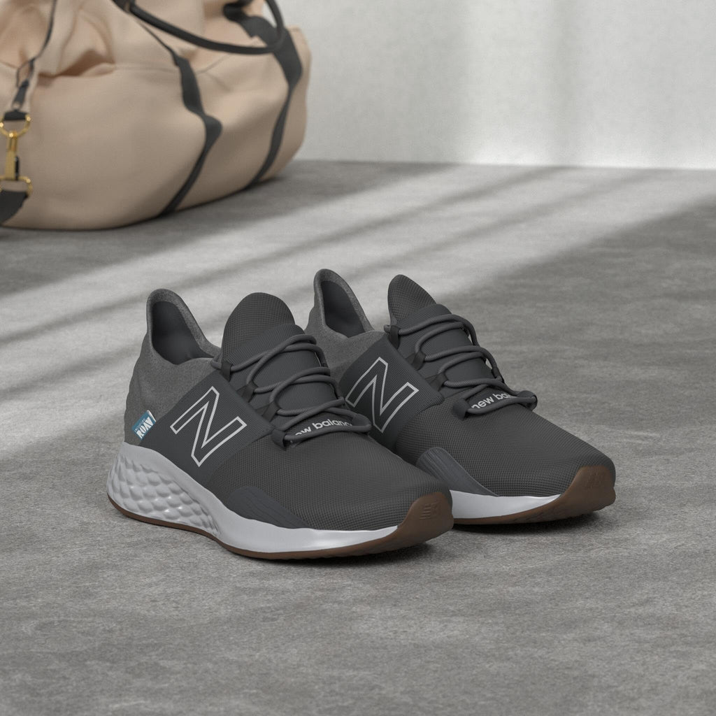 New Balance Kid's Fresh Foam Roav V1 Lace-up Running Shoe, Black, 7