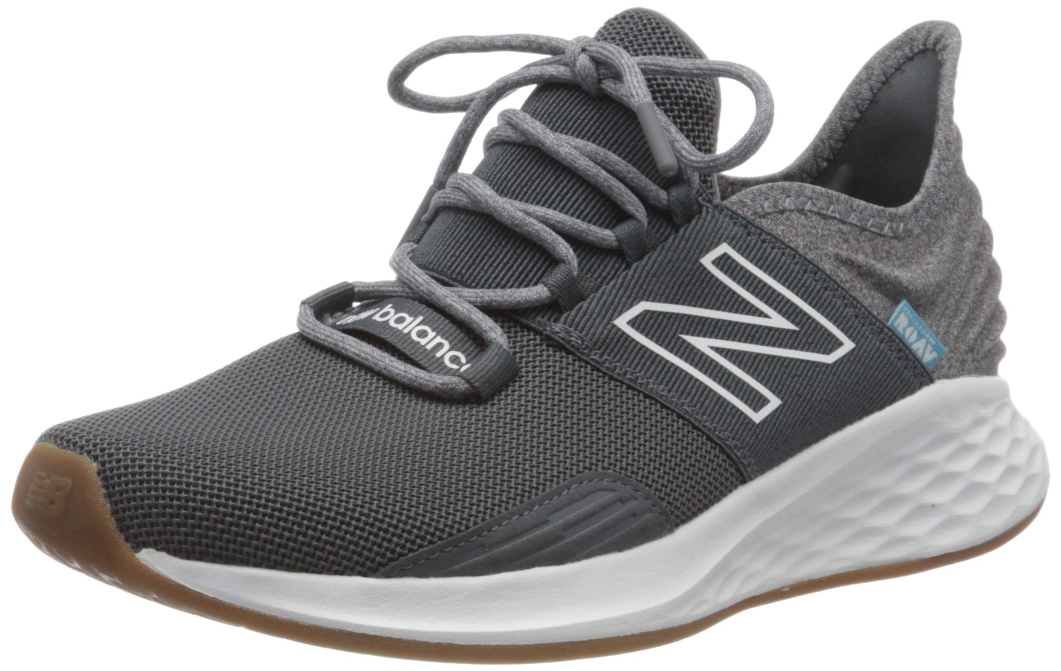 New Balance Kid's Fresh Foam Roav V1 Lace-up Running Shoe, Black, 7