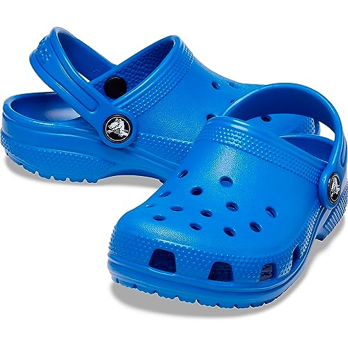 Crocs Kids Classic Clog (Toddler) - Clogs for Kids - Synthetic Upper - Ventilation Holes - Round Toe Blue Bolt 8 Toddler M