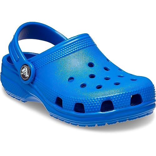 Crocs Kids Classic Clog (Toddler) - Clogs for Kids - Synthetic Upper - Ventilation Holes - Round Toe Blue Bolt 8 Toddler M