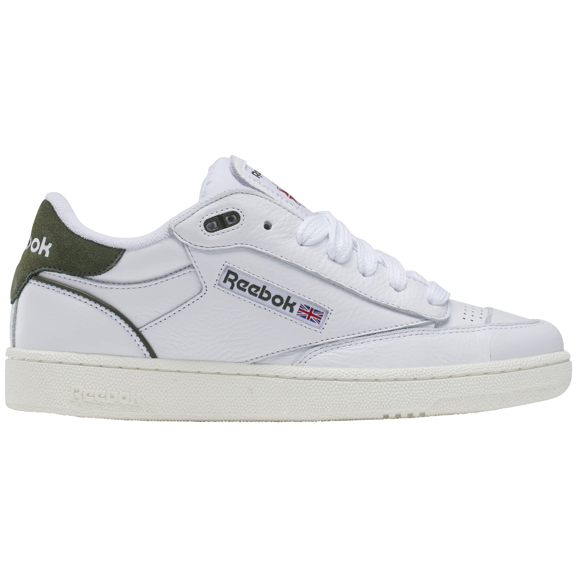 Reebok Unisex Club C Bulc Shoes, White/Varsity Green/Chalk, 12