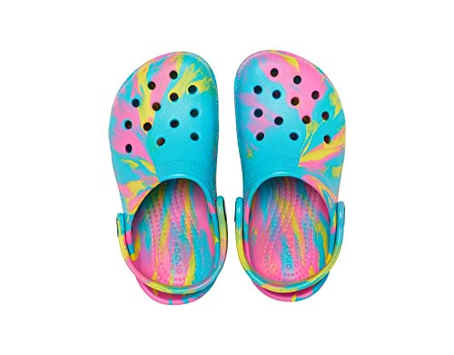 Crocs Kids' Classic Marbled Tie-Dye Clogs