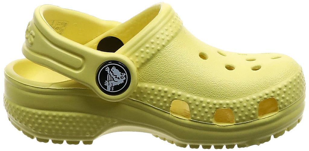 Crocs Unisex-Child Classic Clogs, Lemon, 12 Little Kid