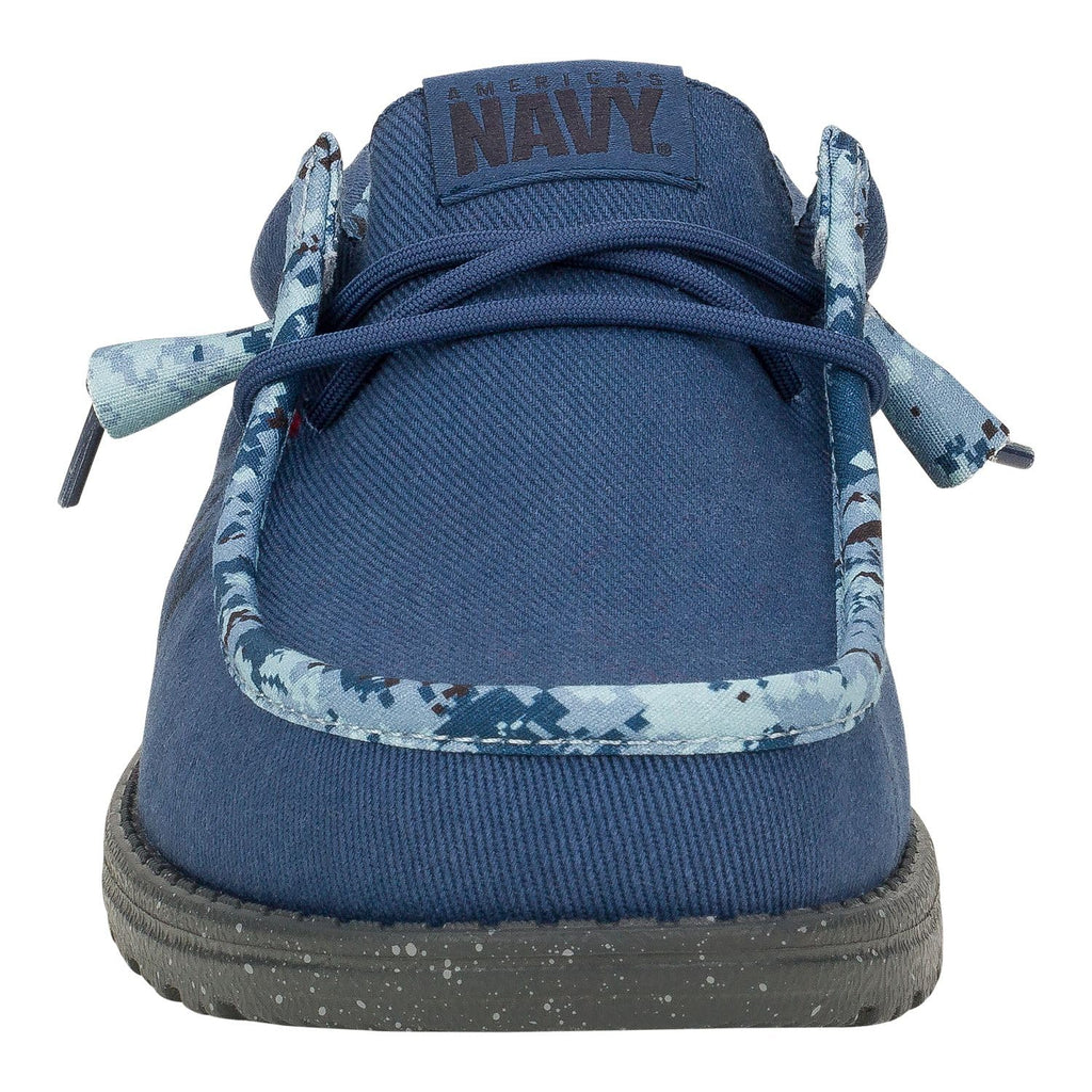 Hey Dude Wally US Army/Navy, Men’s Shoes, Men's Slip-on Loafers, Comfortable & Light-Weight