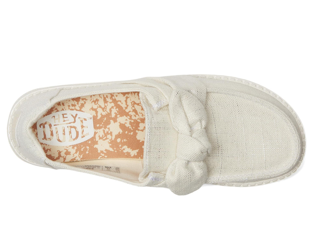 Hey Dude Women's Wendy Bow Shimmer Loafer