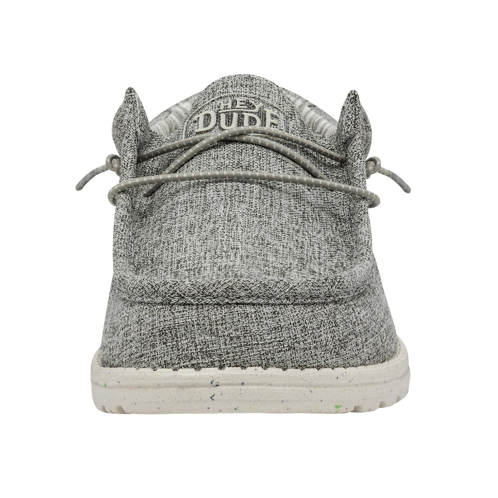 HEYDUDE Men's Wally-Blend Linen Iron Size 6 | Men's Shoes | Men Slip-on Loafers | Comfortable & Light-Weight