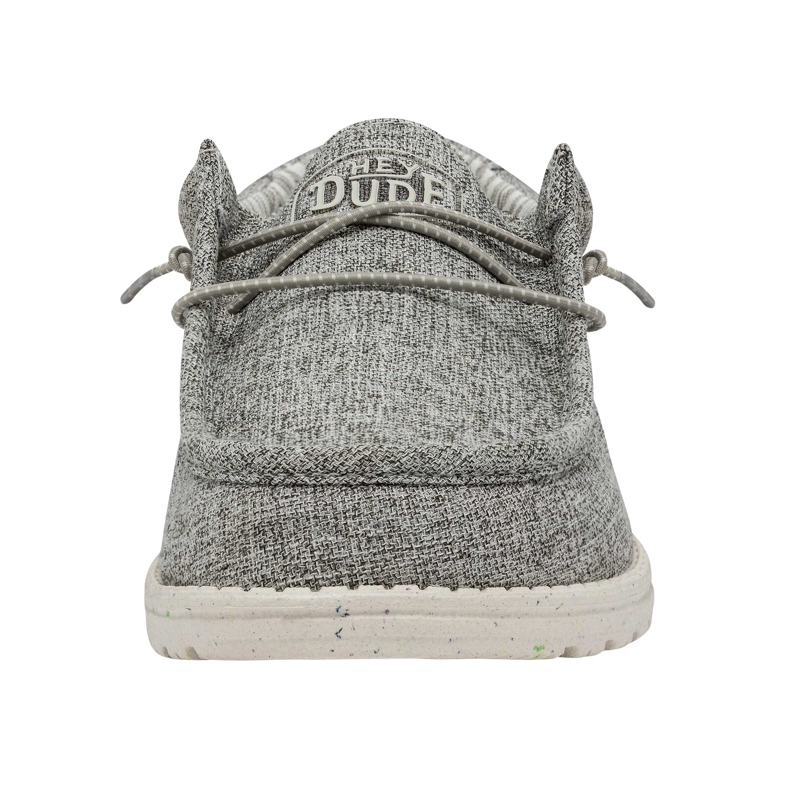 HEYDUDE Men's Wally-Blend Linen Iron Size 6 | Men's Shoes | Men Slip-on Loafers | Comfortable & Light-Weight