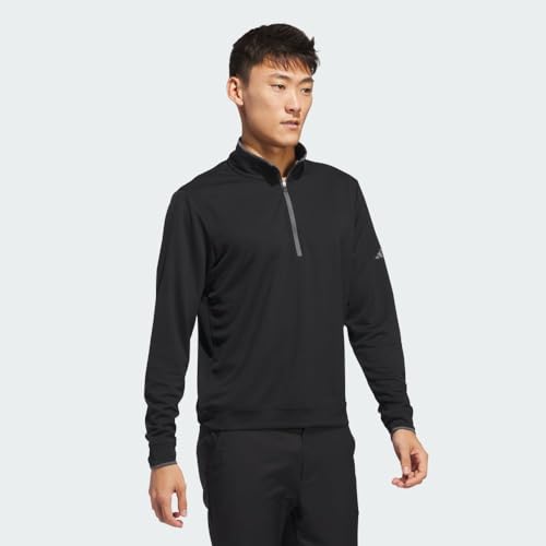 adidas mens Lightweight Half-zip Top