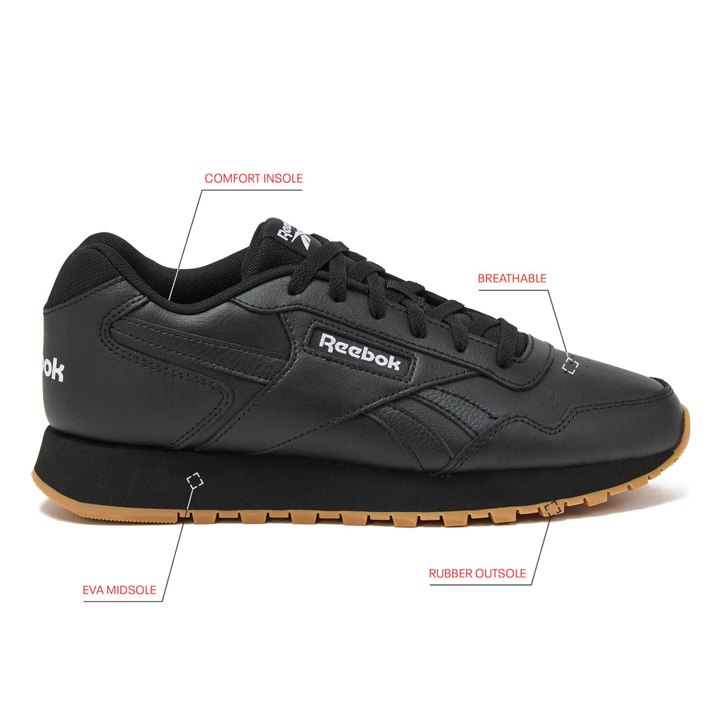 Reebok Glide Sneakers for Men - Black or White Tennis Shoes Size 7 to 15