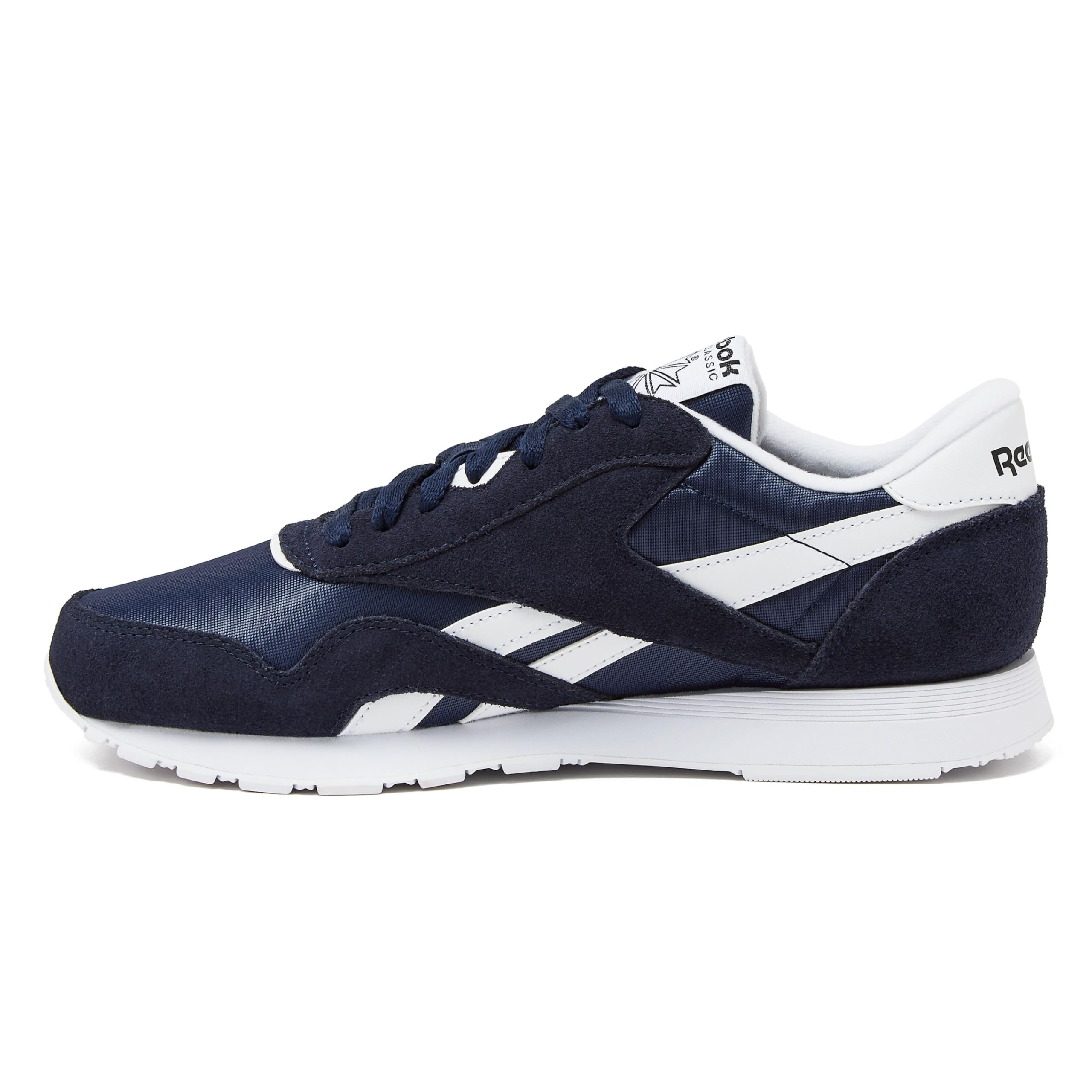 Reebok Classic Nylon Mens Sneakers Tennis Shoes, Vector Navy/Footwear White/Footwear White, 10