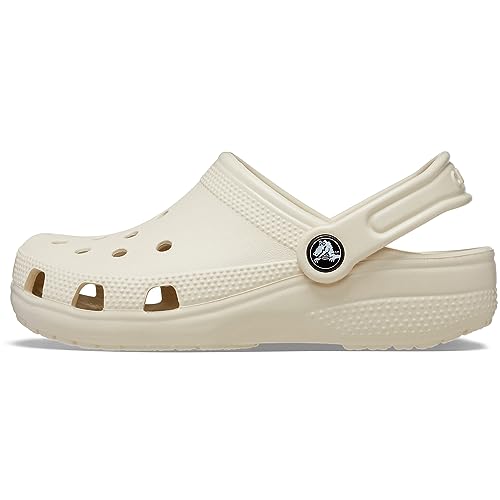 Crocs Kids Classic Clog (Toddler) - Clogs for Kids - Synthetic Upper - Ventilation Holes - Round Toe Bone 7 Toddler M