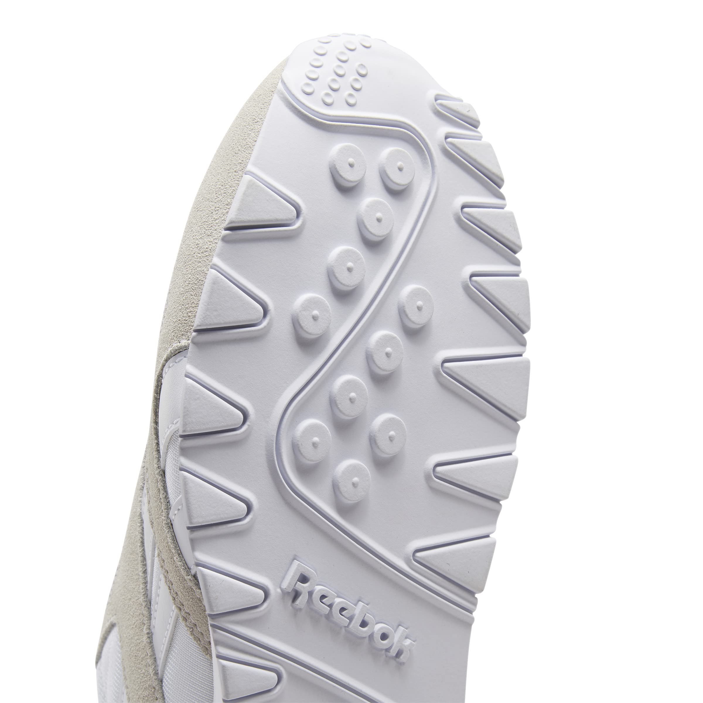Reebok Men's Classic Nylon Sneaker, White/White/LGTGRE, 15