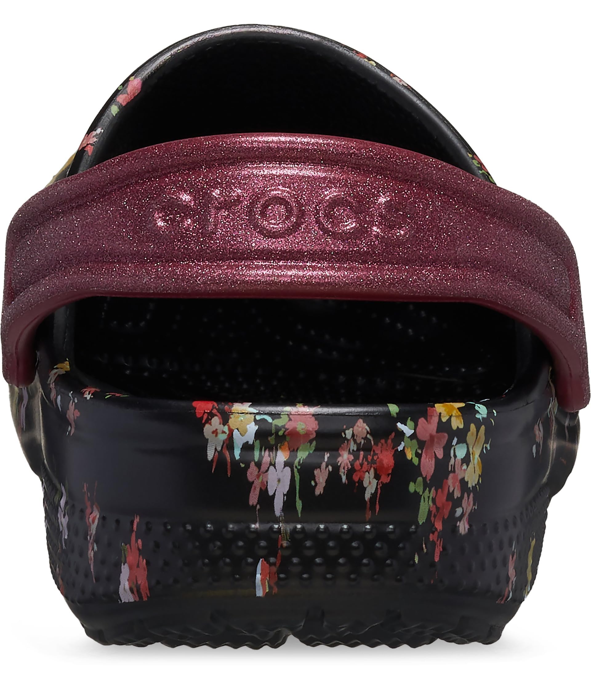 Crocs Kids Unisex Classic Graphic Clogs (Little Kid/Big Kid) Black/Multi Ditsy Floral 13 Medium