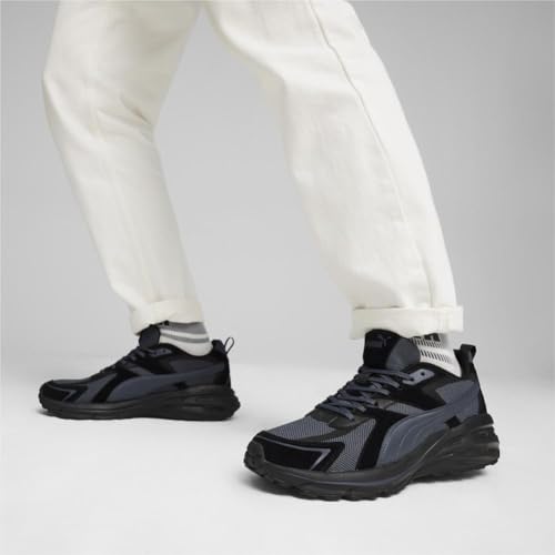 PUMA Men's Hypnotic Leather Shoes, Black-Strong Gray, 10.5