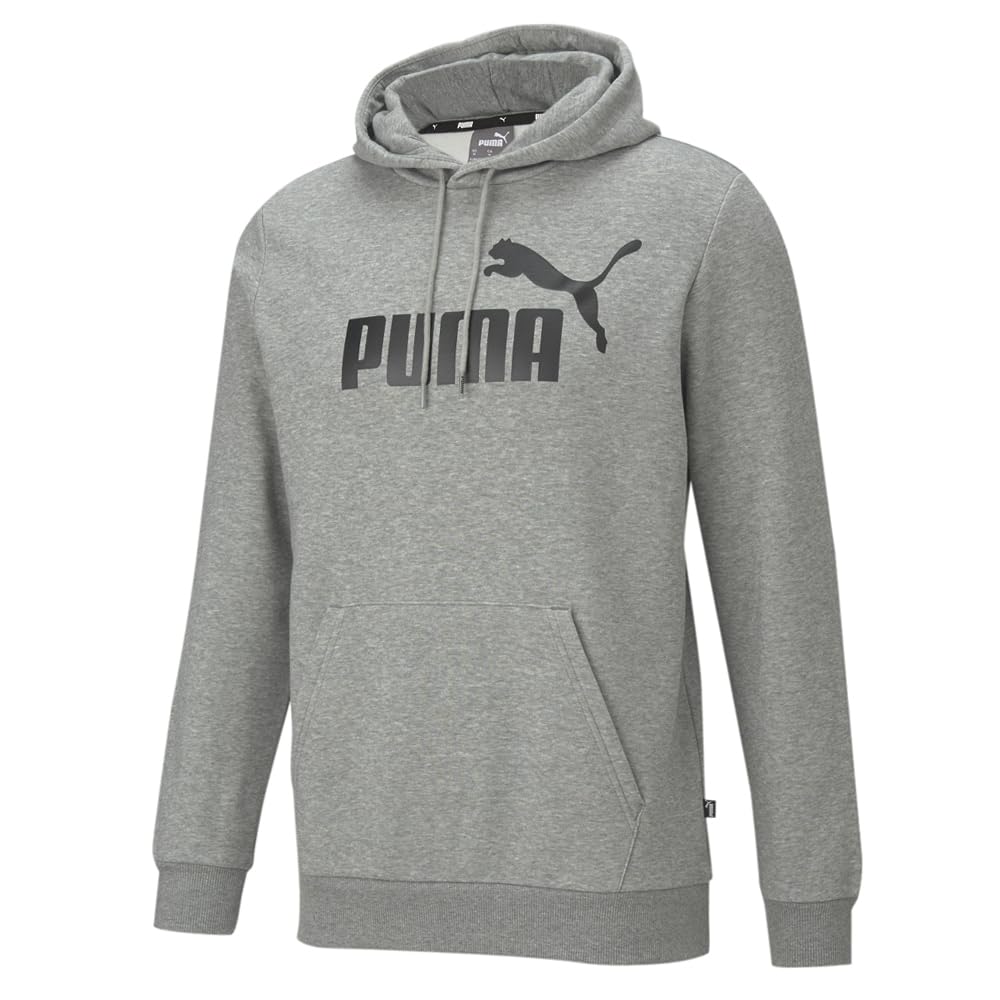 PUMA mens Essentials Logo Fleece Hoodie (Available in Big & Tall)