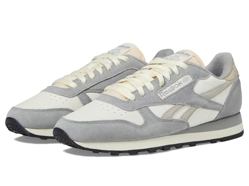 Reebok Unisex Classic Leather Sneaker, Chalk/Grey 3/Moonstone, 14.5 Women/13 Men