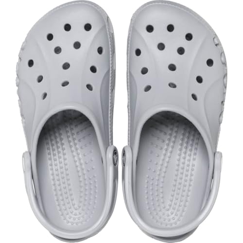 Crocs Mens and Womens Baya Clog, Light Grey, 14 US Women / 12 US Men