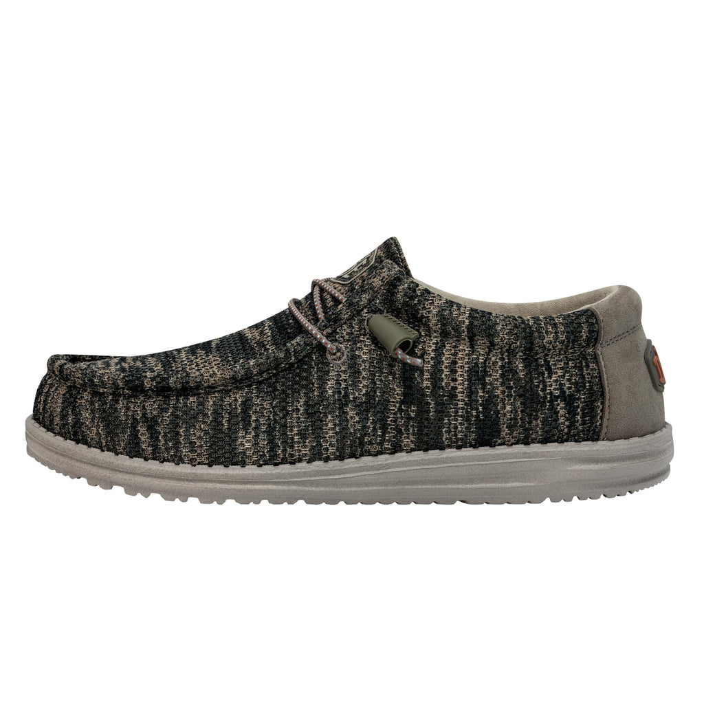 HEYDUDE Men's Wally Washed Camo | Men's Shoes | Men Slip-on Loafers | Comfortable & Light-Weight