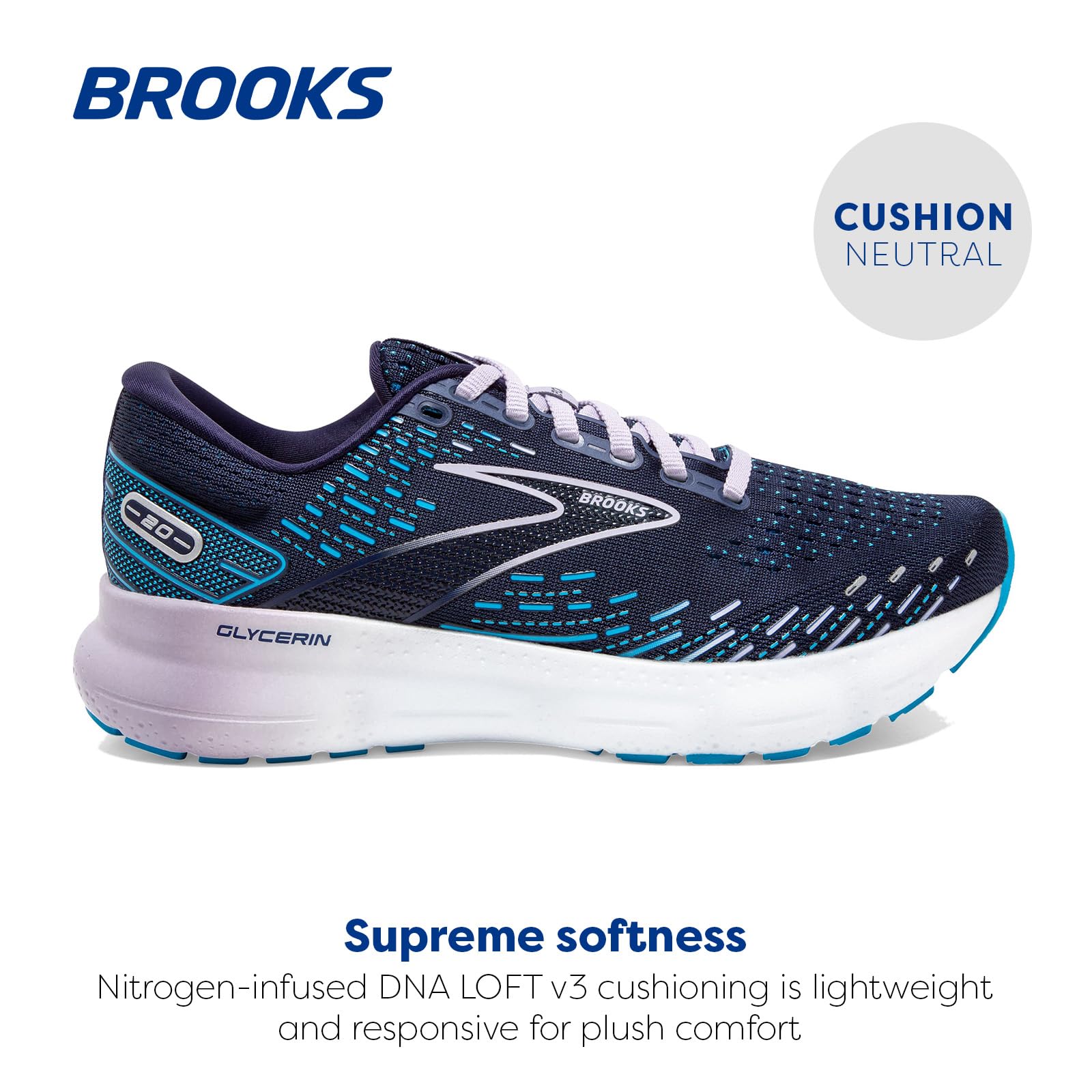 Brooks Women's Glycerin 20 Neutral Running Shoe