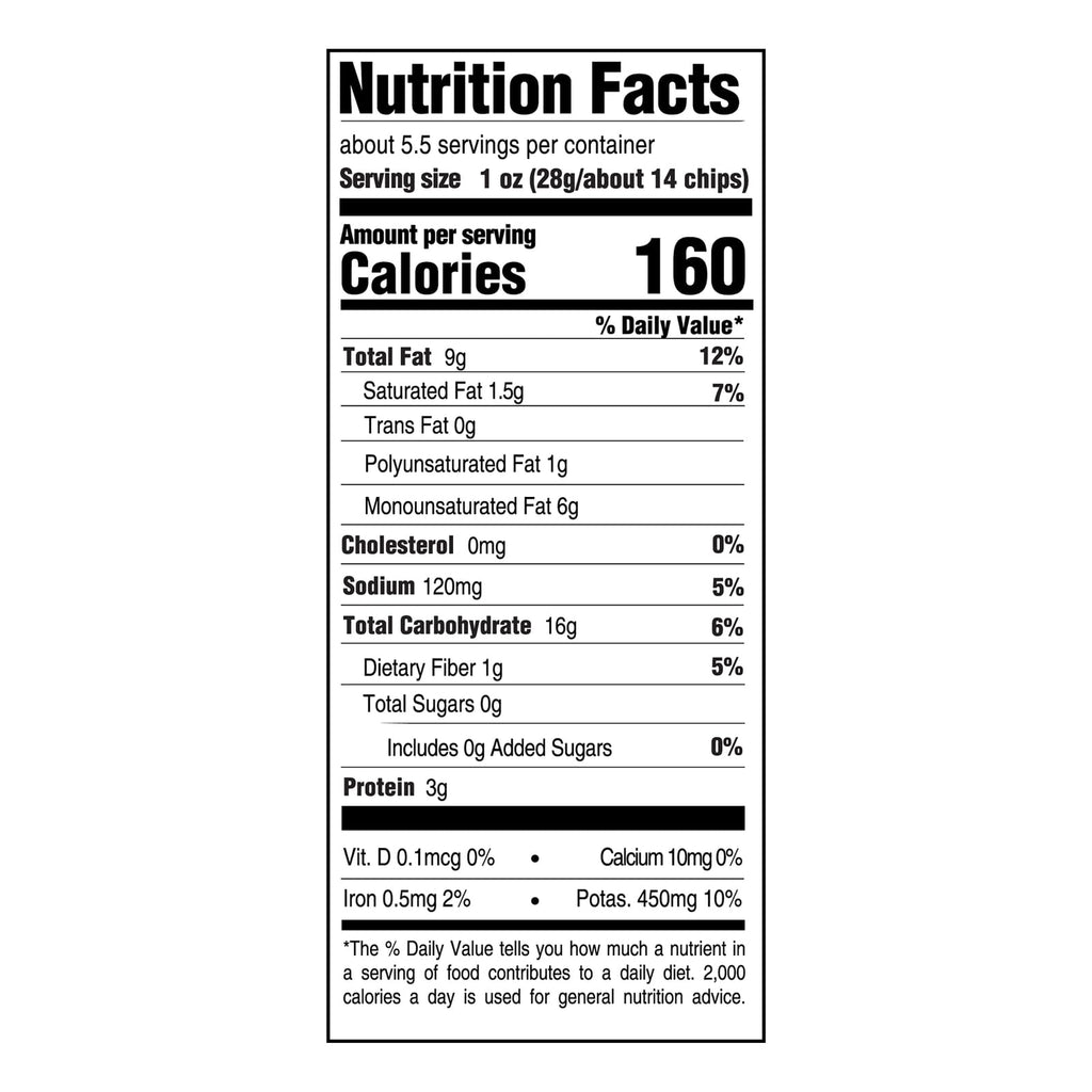 Boulder Canyon Classic Sea Salt Flavored Potato Chips, Made With Avocado Oil, Canyon Cut, Gluten Free, 5.25 Ounces (Pack Of 12)