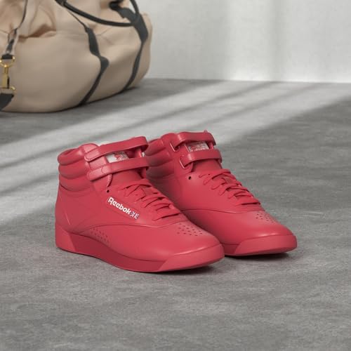 Reebok Women's Freestyle Hi High Top Sneaker, Vector Red/White, 5.5 Women