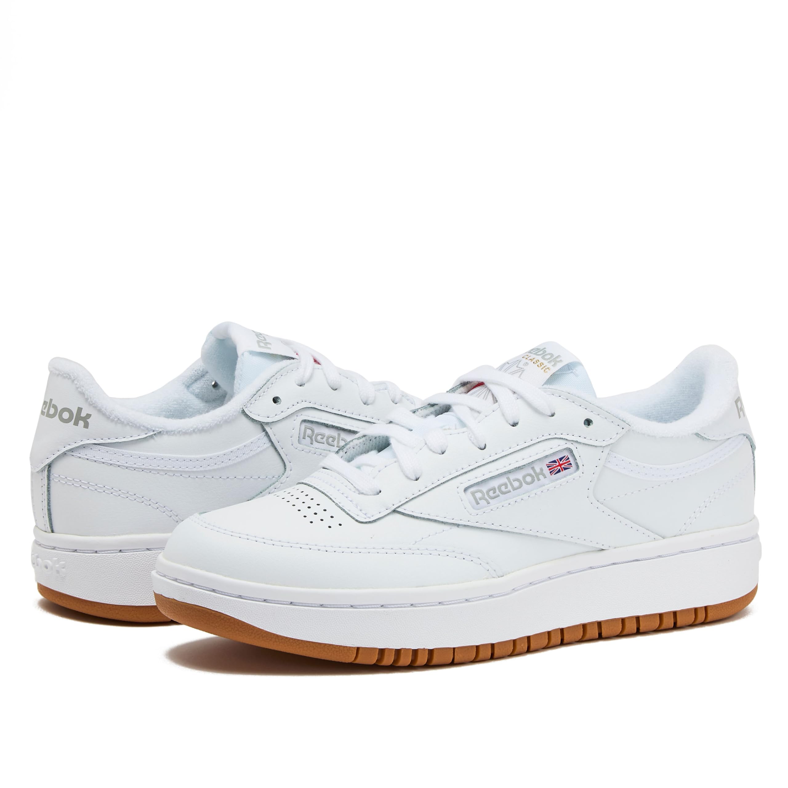 Reebok Club C Double Revenge Platform Tennis Shoes for Women, Fashion Womens Sneakers