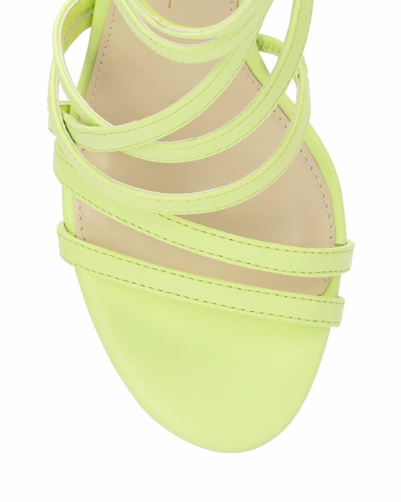 Jessica Simpson Stassey Women's Caged Faux Leather Back Zip Dress Sandals