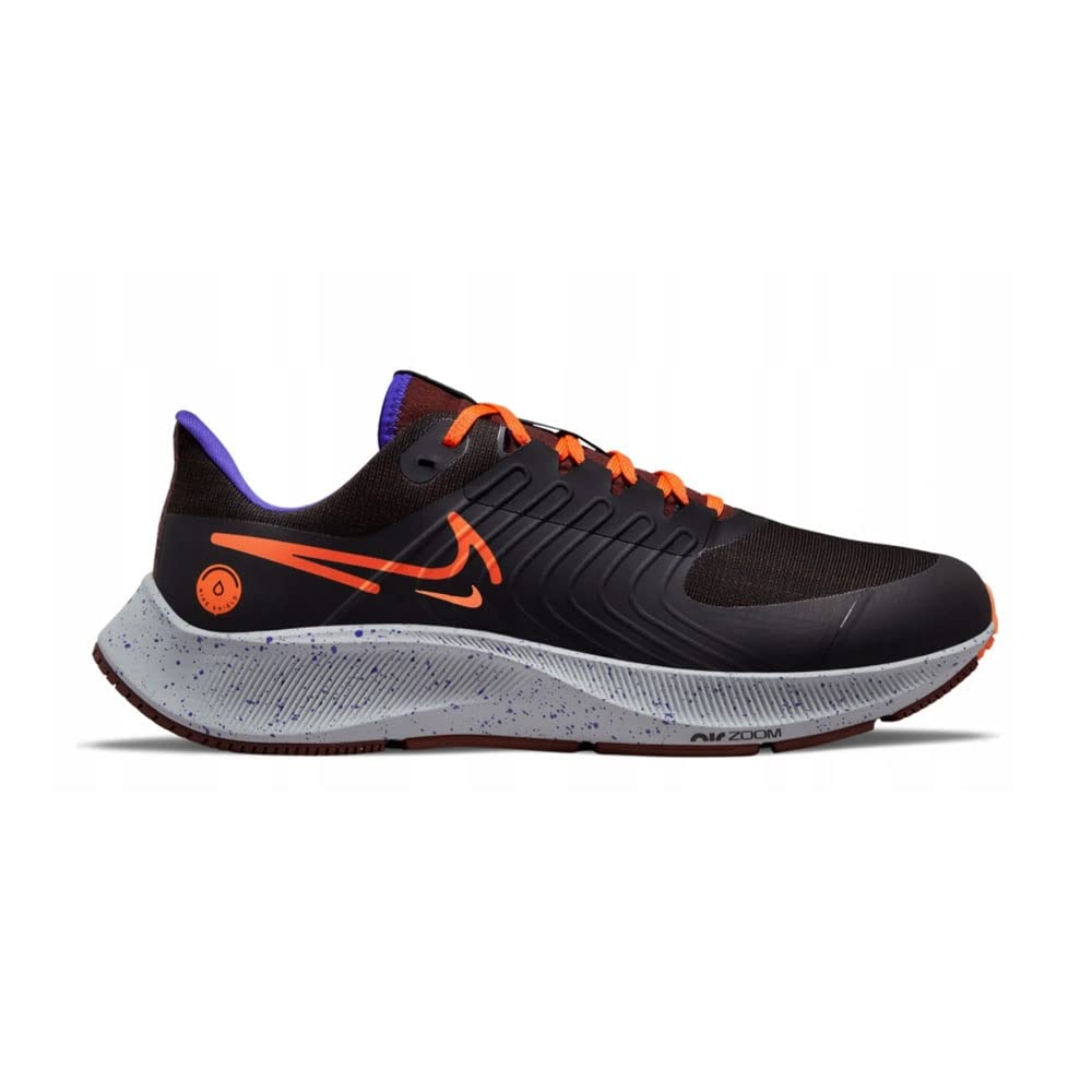 NIKE Men's Sneaker, Black Orange Total Orange Bronze Eclipse Indigo Burst Grey Fog, 10.5