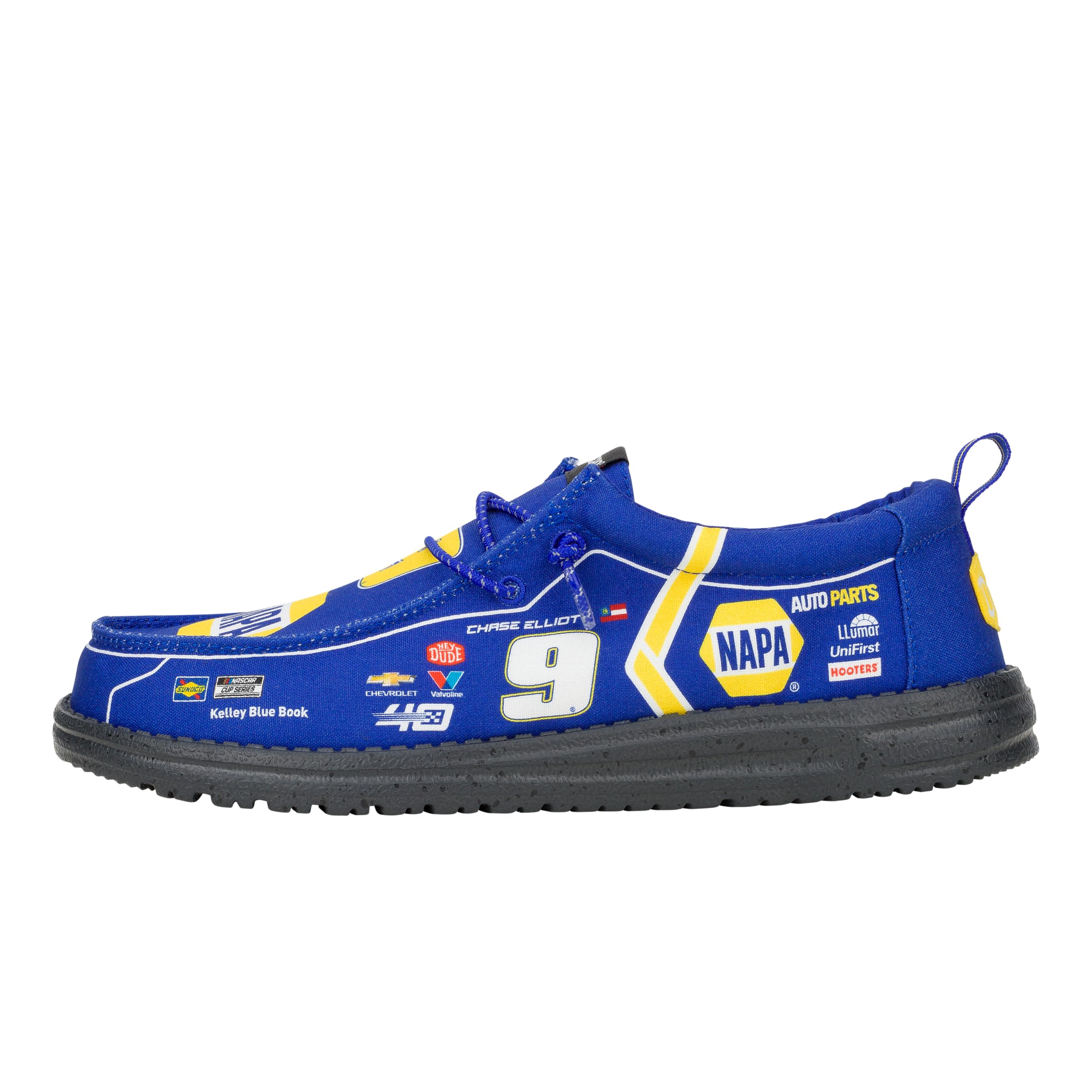 HEYDUDE X NASCAR, Men's Slip-on Loafers, Comfortable & Light-Weight