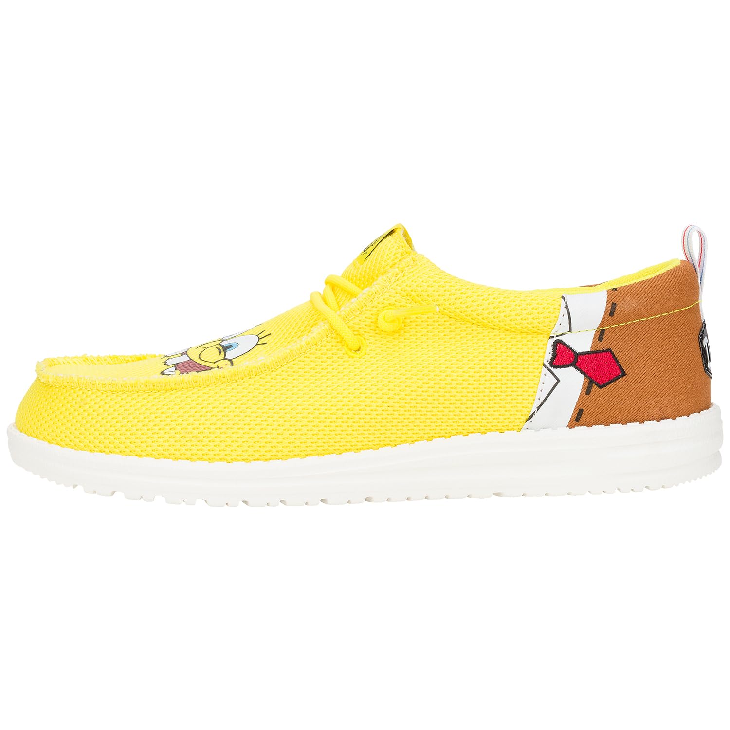 HEYDUDE X Spongebob, Men's Slip-on Loafers, Comfortable & Light-Weight