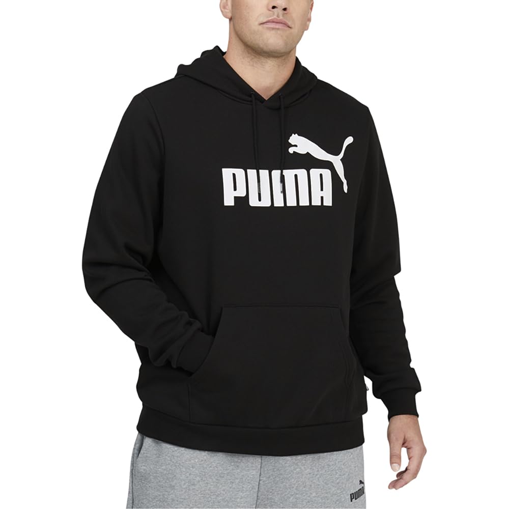 PUMA mens Essentials Logo Fleece Hoodie (Available in Big & Tall)