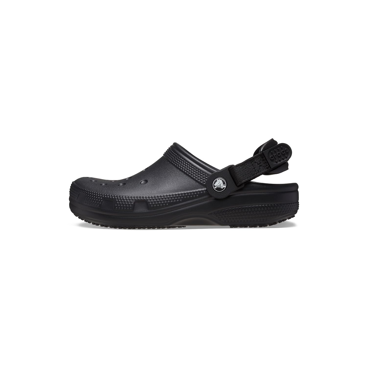 Crocs Unisex-Adult Classic Work Clogs, Adjustable Slip Resistant Work Shoes with Hole-Free Construction