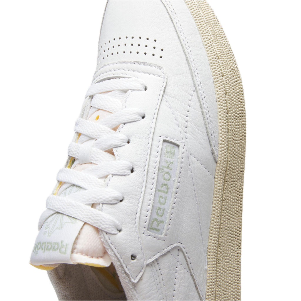 Reebok Womens Club C 85 Vintage, Footwear White/Paper White/Vintage Green,7