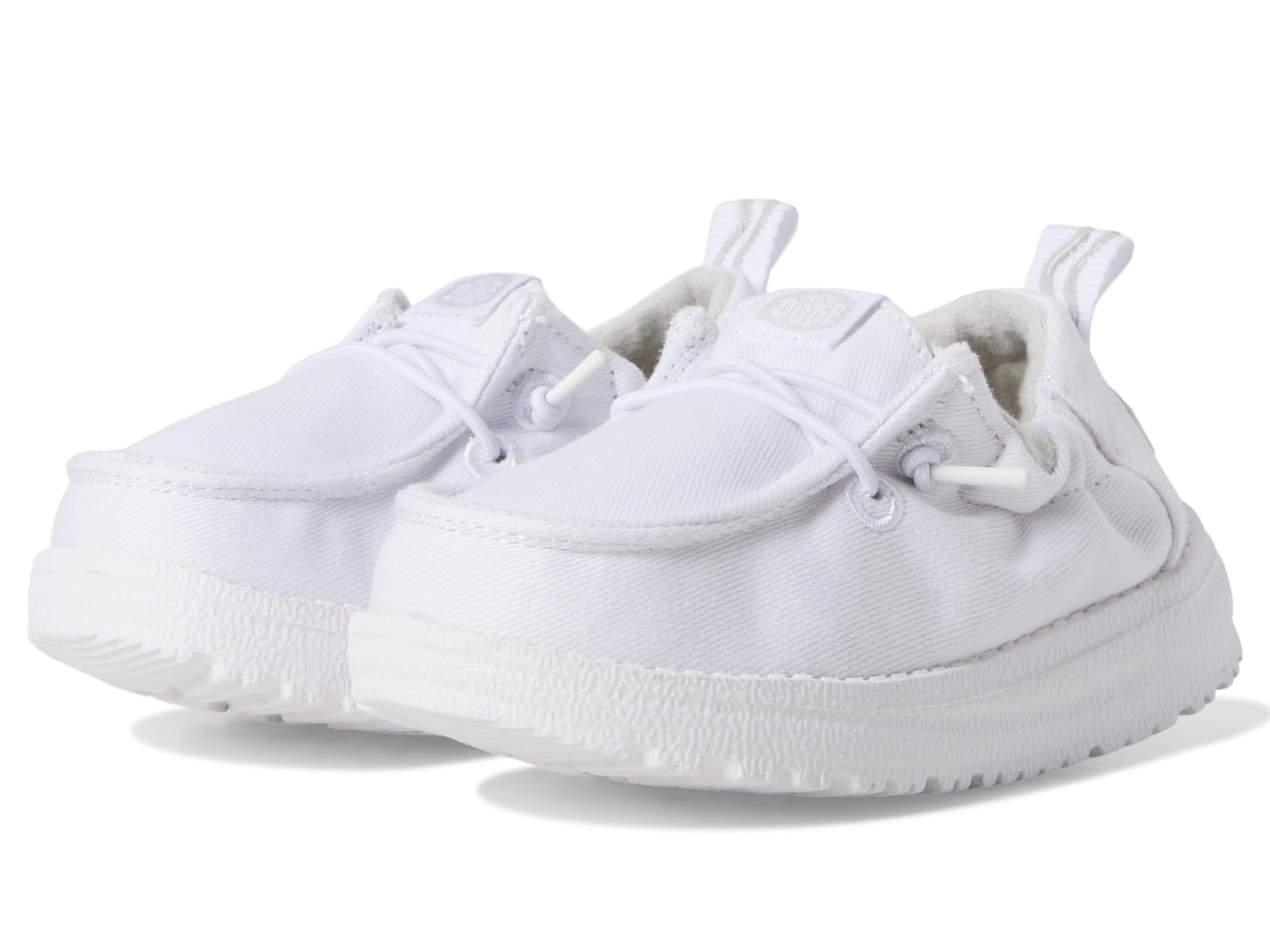 HEYDUDE Unisex, Lil Dudes (Infant/Toddler), White, 4, Medium