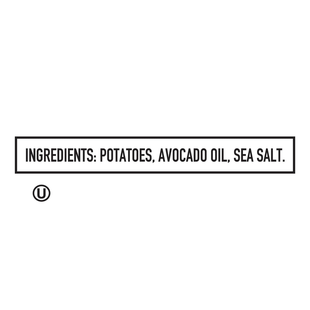 Boulder Canyon Classic Sea Salt Flavored Potato Chips, Made With Avocado Oil, Canyon Cut, Gluten Free, 5.25 Ounces (Pack Of 12)