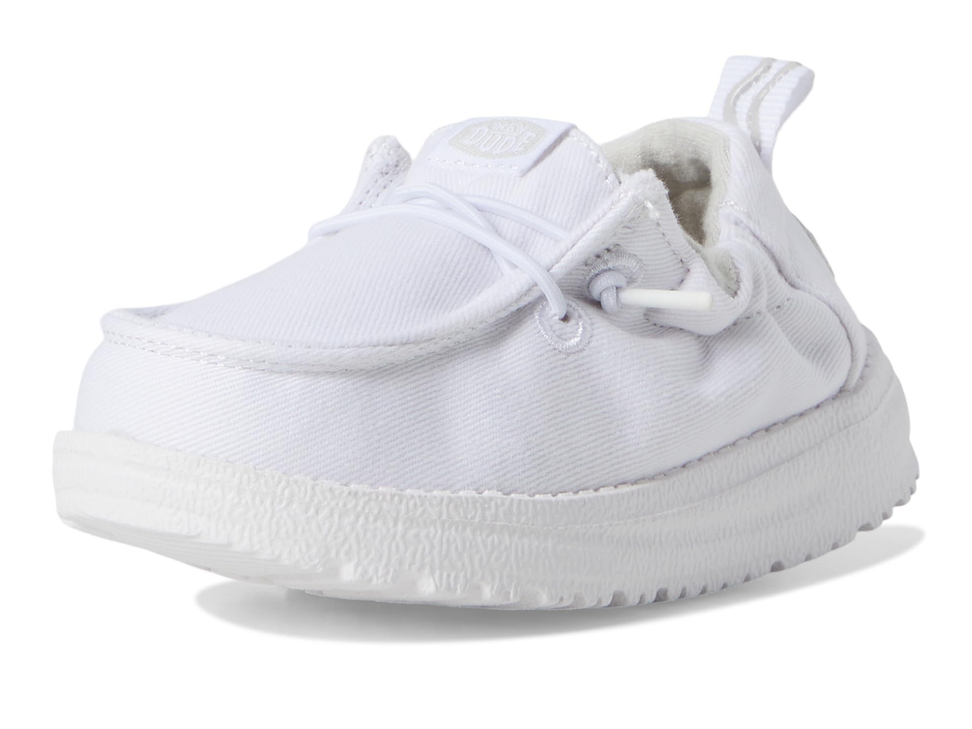 HEYDUDE Unisex, Lil Dudes (Infant/Toddler), White, 4, Medium