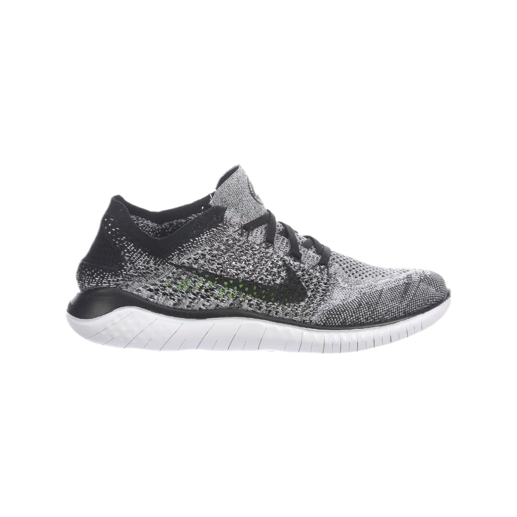 Nike Men's Free Run Flyknit 2018 Running Shoes, White White Black 101, 10