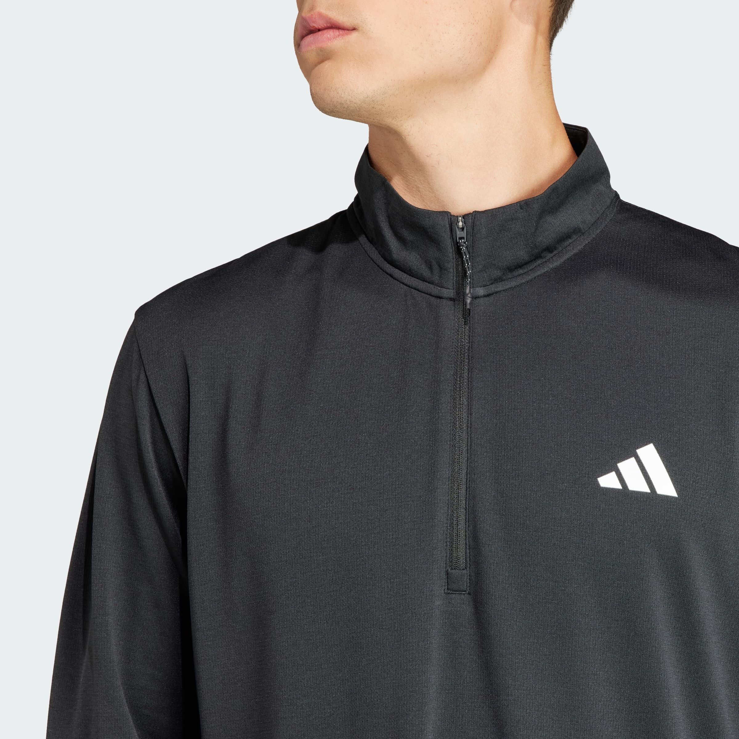 adidas Men's Train Essentials Quarter-Zip Long Sleeve T-Shirt