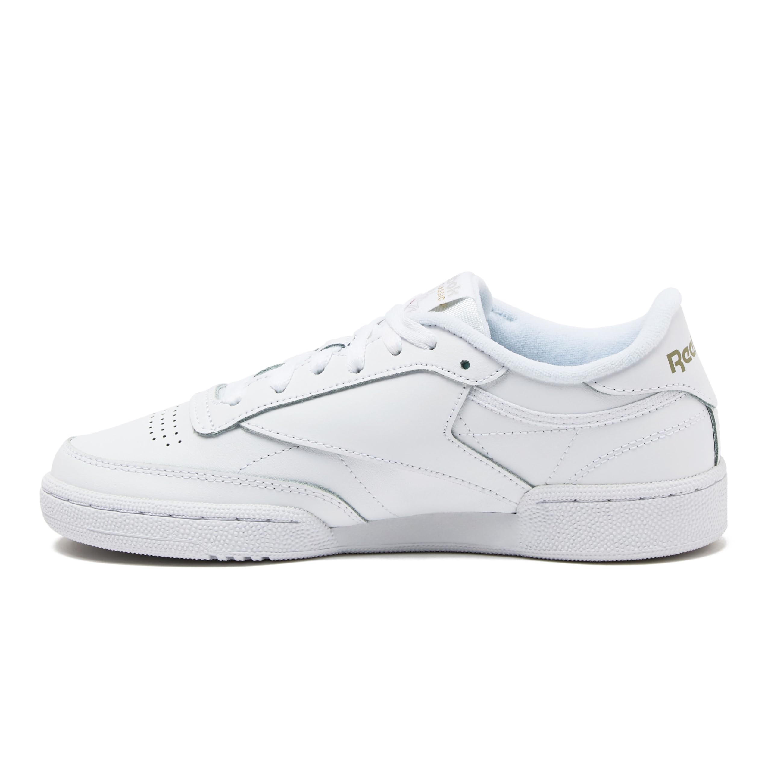 Reebok Club C 85 Mens Tennis Shoes, Casual Fashion White Sneakers for Men, Int-White/Sheer Grey, 9.5