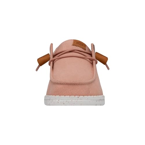 Hey Dude Women's Wendy Washed Canvas | Women’s Shoes | Women’s Lace Up Loafers | Comfortable & Light-Weight