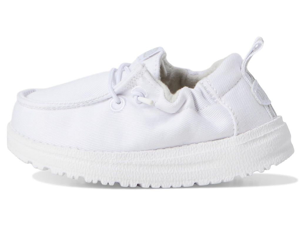 HEYDUDE Unisex, Lil Dudes (Infant/Toddler), White, 4, Medium