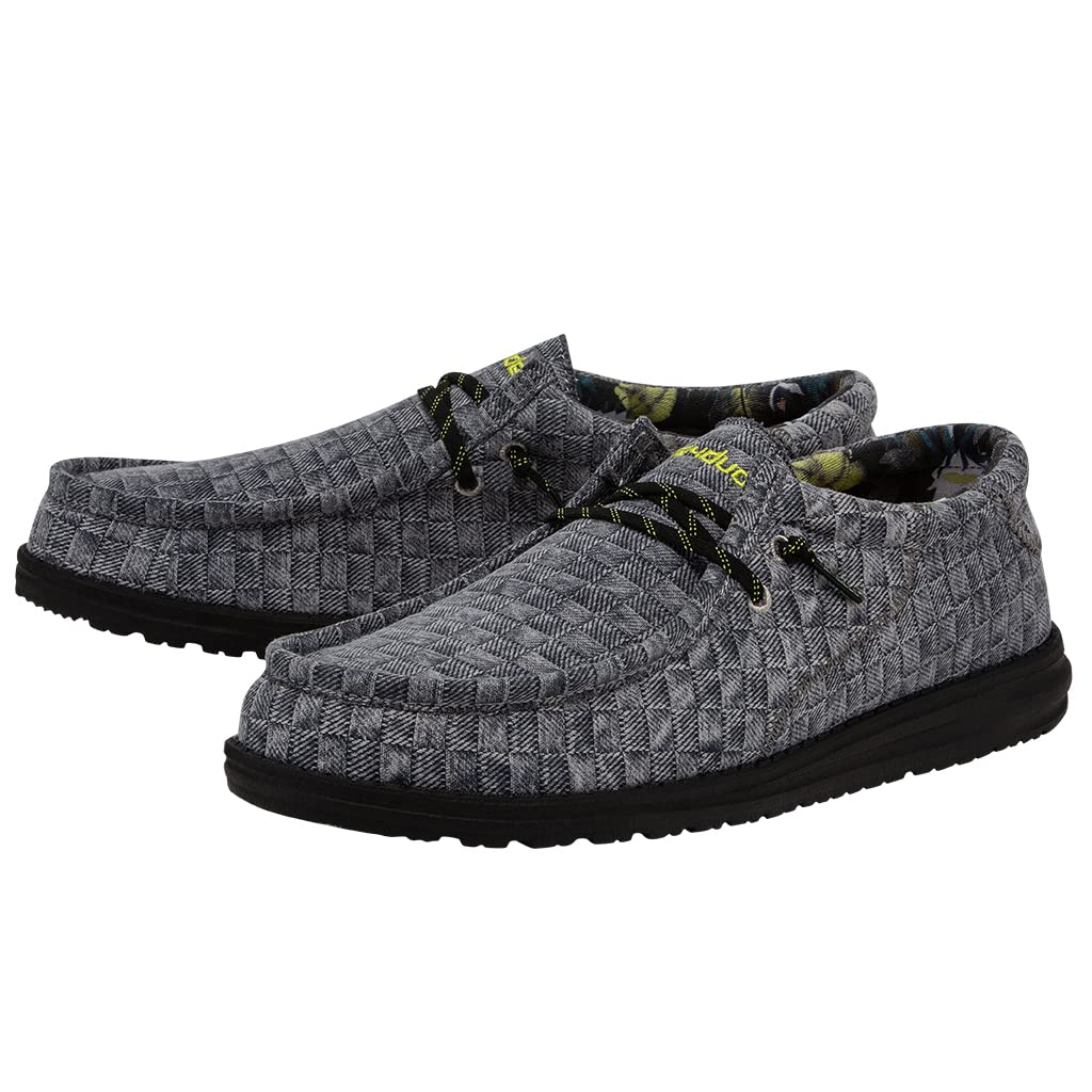 Hey Dude Men's Wally Break Cali Mutiple Colors & Sizes | Men’s Shoes | Men's Lace Up Loafers | Comfortable & Light-Weight