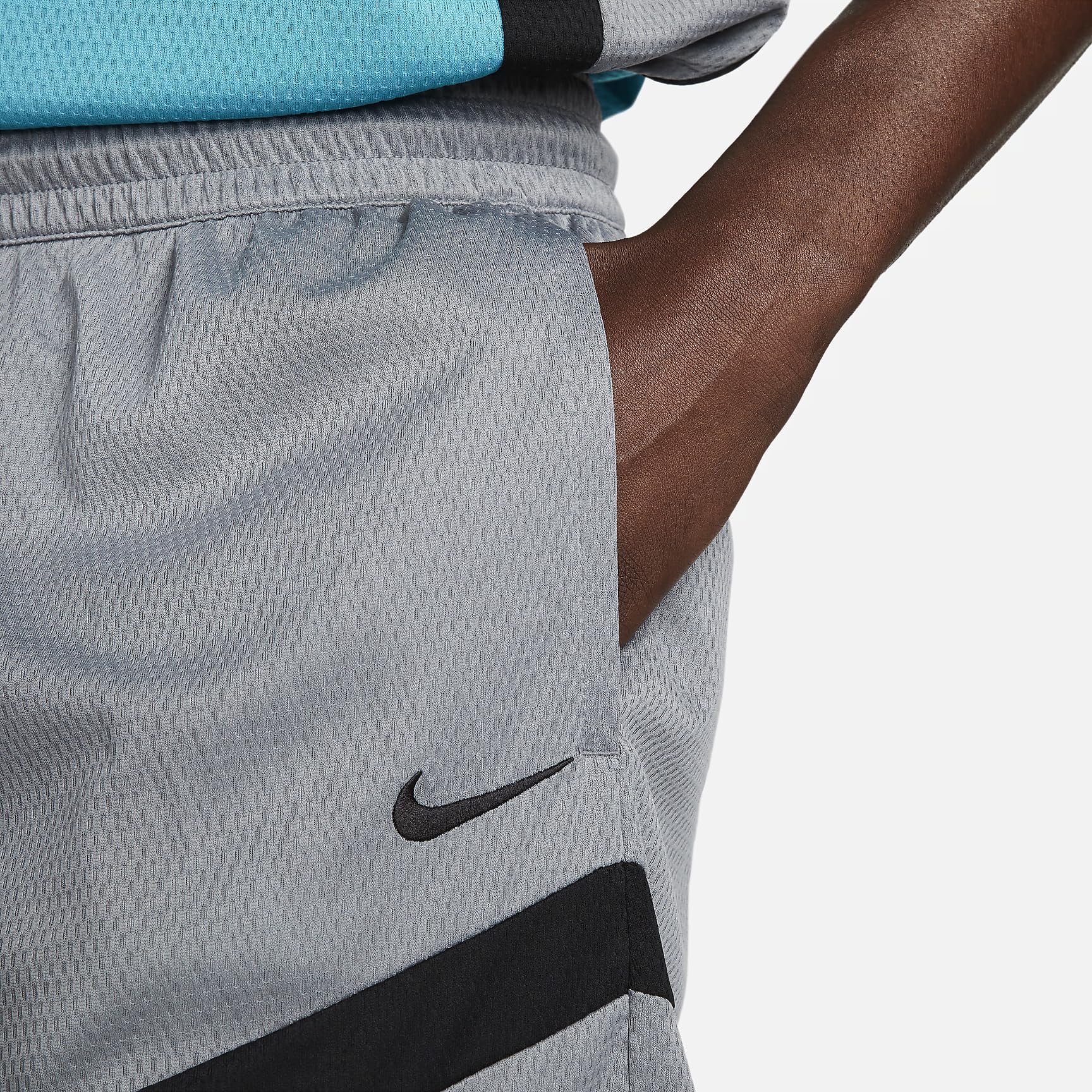 Nike Icon Men's Dri-FIT 6" Basketball Shorts (Cool Grey/Cool Grey/Black/Black, FQ5527-065)